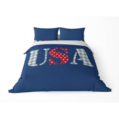 USA Gingham Lightweight Decorative Comforter Set