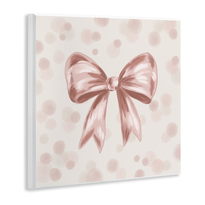 Plaque murale Sweetest Bow on Dots, design par Kristen Dalpiaz
