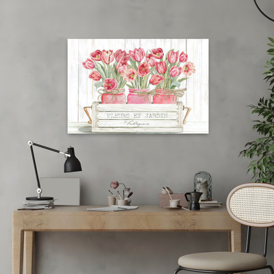 Trio de tulipes roses