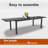 10-Person Extendable Aluminum Outdoor Dining Table
