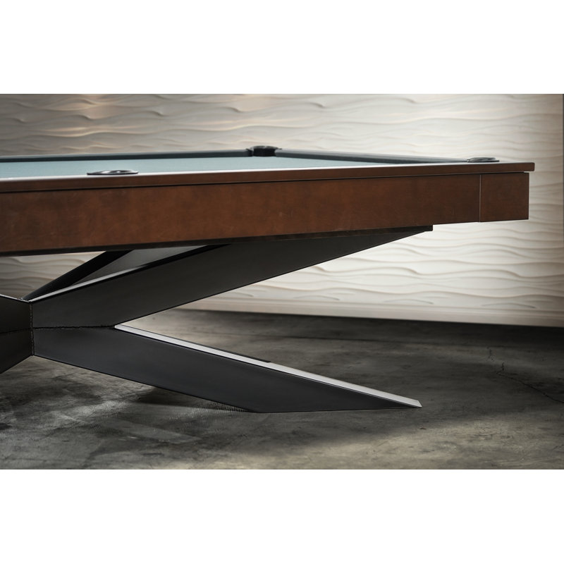Jett Slate 8' Pool Table with Professional Installation Included, 32" H x 58" W x 101" L, Titanium