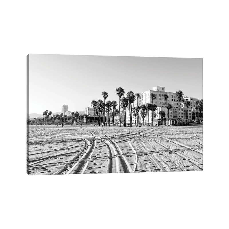 On Santa Monica Beach by Philippe Hugonnard - Wrapped Canvas Print, 20.32 cm H x 30.48 cm W