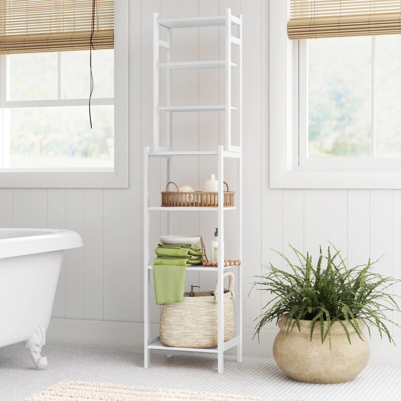 Sand & Stable Solana Solid Wood Freestanding Bathroom Shelves & Reviews ...