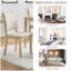Chaises de salle à manger seulement, ensemble de 4 chaises de salle à manger, chaise de cuisine avec siège rembourré-1037909963