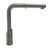 Nantucket Sinks KFPO12BRS Single Handle Brushed Stainless Steel  Faucet with Modern Minimalist  Styling