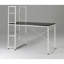 Bureau réversible en bois Smart Workstation blanc / brun