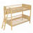 Twin Size Wooden Bunk Bed With 3 Storage Shelves,Ladder Can Be Changed Left Or Right-779433367