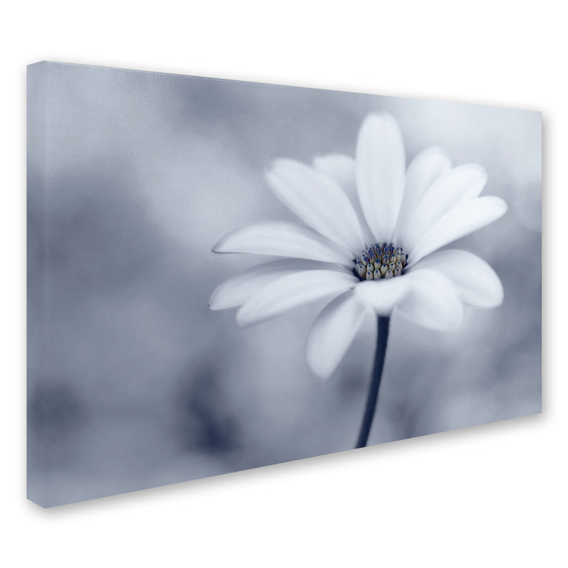 Art mural sur toile tendue - «Blue Tones» par Lotte Gronkj pour décoration de salon, de chambre à coucher ou de bureau - 12 x 19