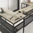 Laurece Rectangle 2 Person Modular Computer Table-1176253903