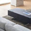 Table basse rectangulaire en bois manufacturé noir et argent-1069607616