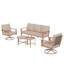 5 - Person Patio Conversation Set With Swiveling Lounge Chairs