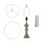 Tomisin 49.8Cm Green Beside Table Lamp Set