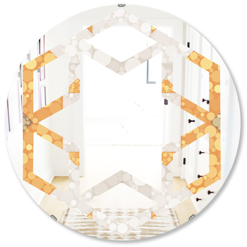 Miroir mural géométrique I, 31,5 po x 31,5 po