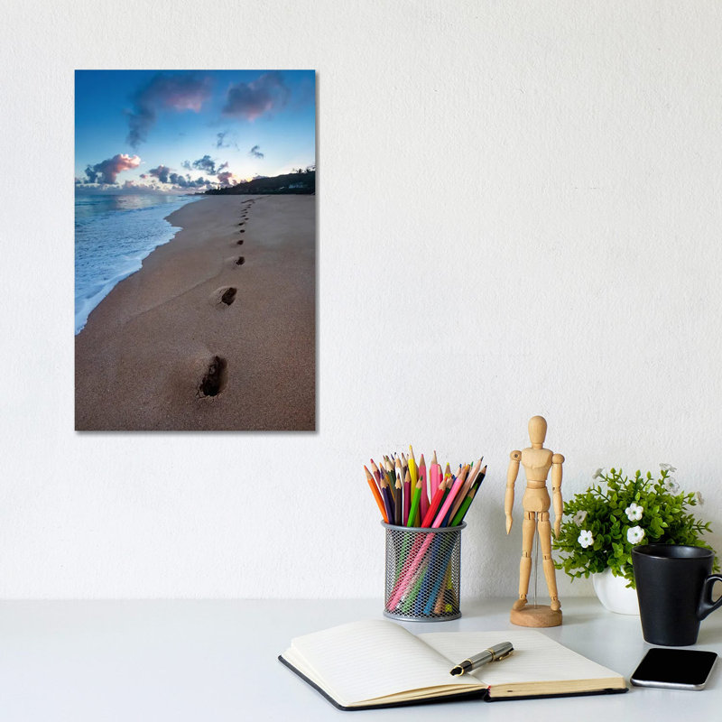 Dawn Footprints by Sean Davey - Gallery-Wrapped Canvas Giclée on Canvas, Canvas, 20.32 cm H x 30.48 cm W