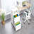Office Storage Organizer Cabinet 2 Drawers File Cabinet With Secure Lock Metal Vertical File Cabinet With Wheels Mobile File Cabinet For Office Home Legal/Letter/A4 Size-560996667