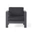 OUTDOOR PATIO GRAY ALUMINUM 4PCS CHAT SET