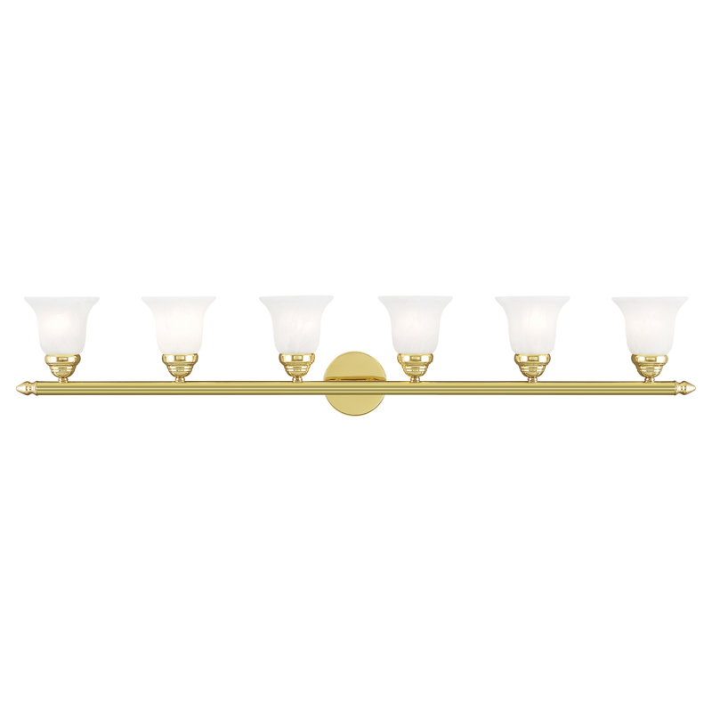 Neptune 6 - Light Dimmable Bath Bar, Polished Brass