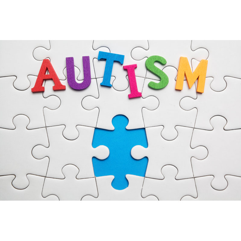 Autism Inscription by Nambitomo - Wrapped Canvas Print, 20cm H x 30cm W x 3.8cm D