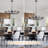  Annasha 8 - Light Black Dimmable Candle Style Round Wagon Wheel Chandelier, Industrial Dining Room Chandelier Modern Kitchen Lighting-33.86"W x 78.74"H-1253724448