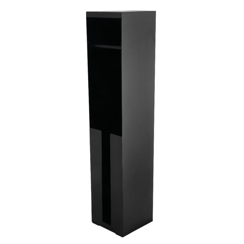 Kingston Brass Markus Freestanding Toilet Paper Holder with Roll Storage, Matte Black