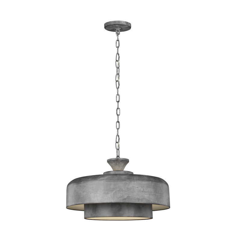 Luminaire suspendu en forme de dôme à 1 lumière Haymarket, H 10,125 po x l 18,125 po x P 18,125 po