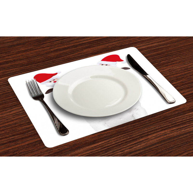 Imogene Christmas Funny Dog Sunglasses Placemat