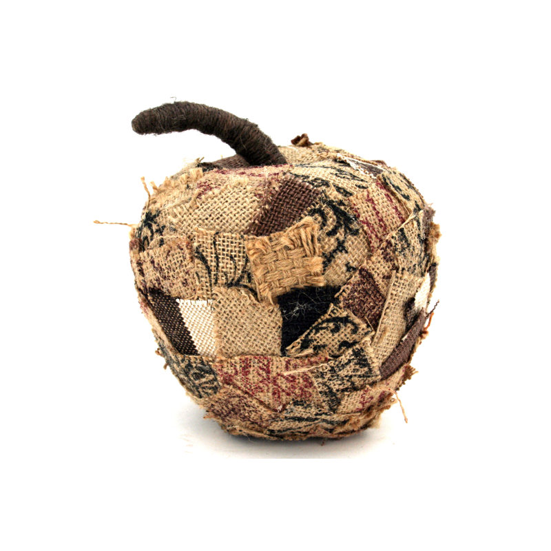 Burlap Patch Apple, Large