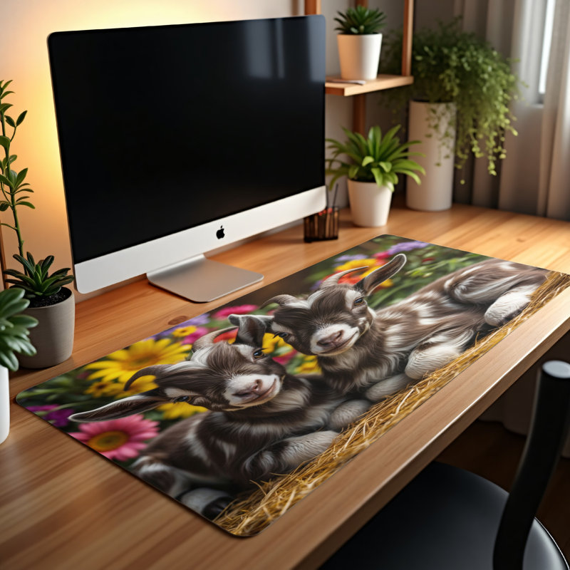 Polyester Desk Pad, 14.4x12.1