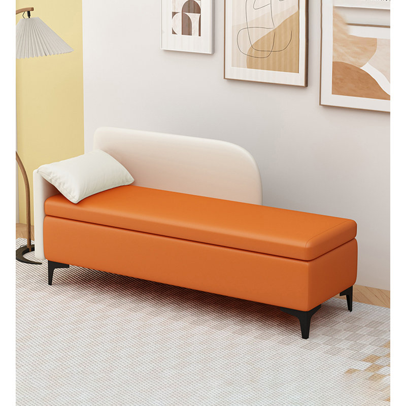 Repose-pieds avec rangement Cat, Orange