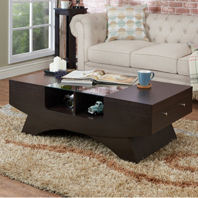 Madilyn Trestle Coffee Table with Storage