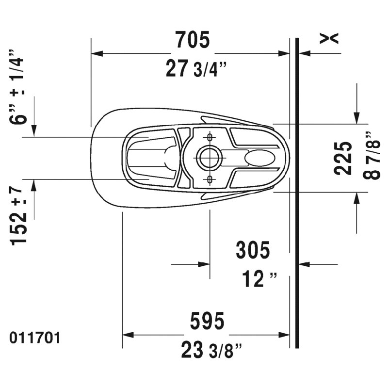Bol de toilette 1,28 gpf D-Code