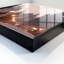 Wall mounted key box, Opens to the right, 30x30x5, White, History in the glow of a lantern at sunset, 
