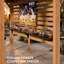 Pavillon de jardin en bois de cèdre massif 8 pi x 10 pi avec support pour télé - Pergola de divertissement d'extérieur pour la cour arrière-124546672