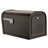 Oasis 360 Post Mount Locking Mailbox Rubbed Bronze-49958838