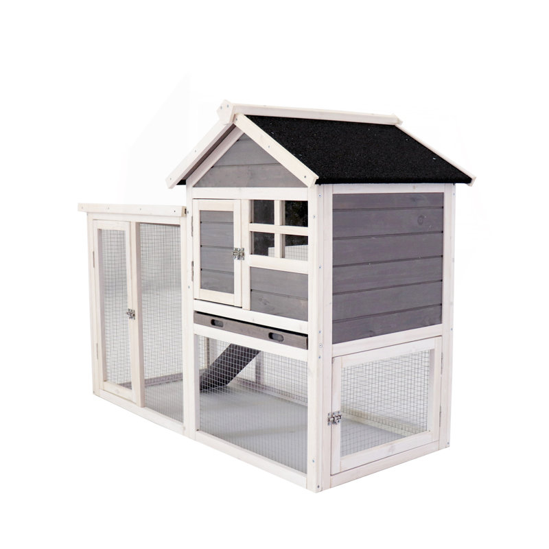 Cage à poules en bois de luxe, Gris