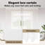 Curtains With Curtains Floral White Polyester-384632962