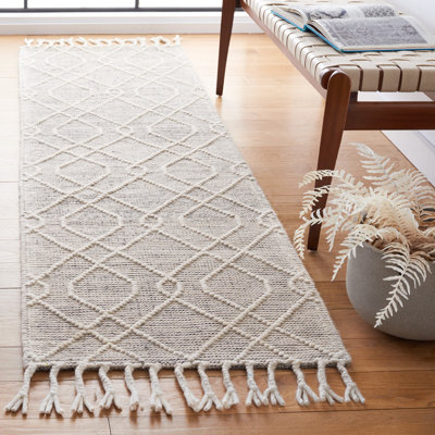 Ajanea Flat Weave Wool Geometric Rug