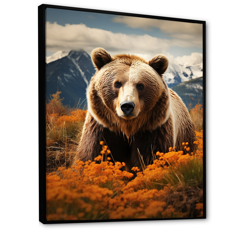 «Boveys Canada Majestic Wildlife III», reproduction sur toile, H 32 po x l 24 po x P 1 po, Cadre flottant noir