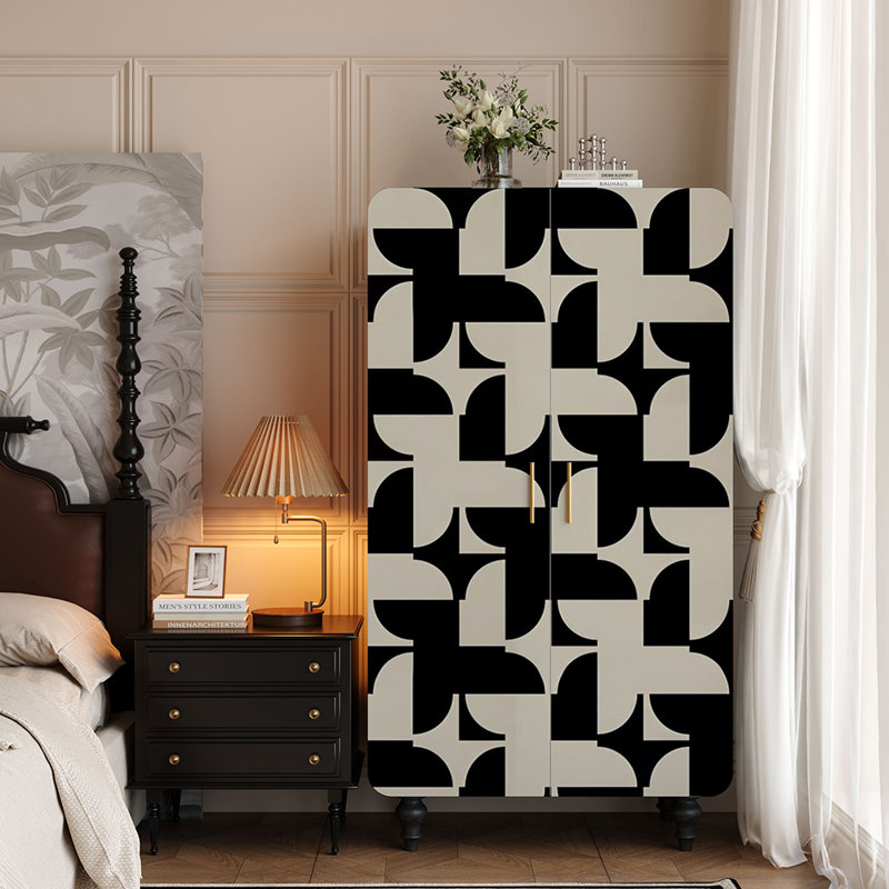 New Chinese-style retro wardrobe