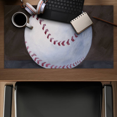 Baseball ball - 14.00"x24.25" Desk mat