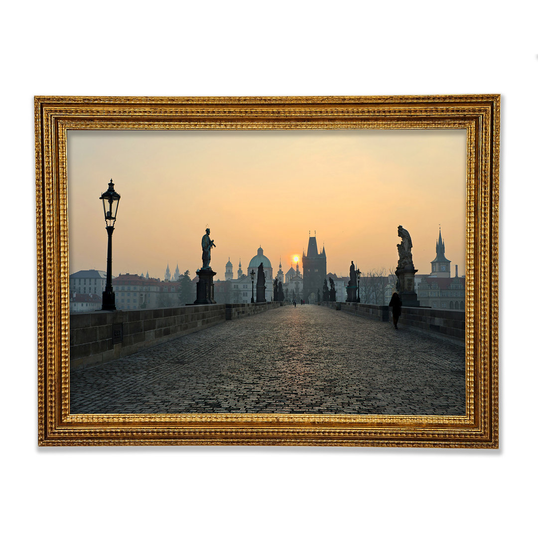 Bridge Sunset von Charles - Einzelne Bilderrahmen Kunstdrucke