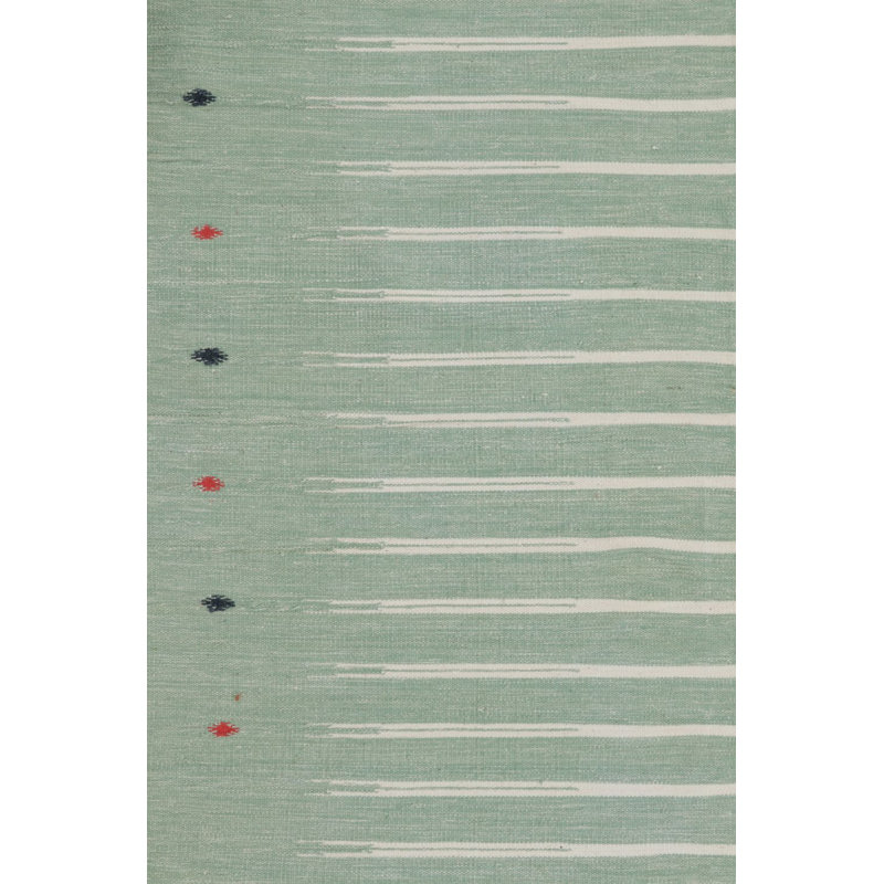Kilim & Flat Weave Cotton Striped Area Rug, Rectangle 6' x 9'