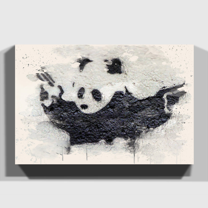 Banksy - Wrapped Canvas Painting, 35cm H x 50cm W