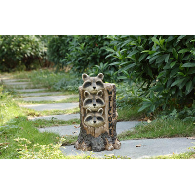 Stacking Raccoon Welcome Sign (HI-LINE EXCLUSIVE)