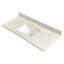 Plateau de meuble-lavabo à simple cuve intégrée 49 po x 22 po LustreLine Orelia-128280559