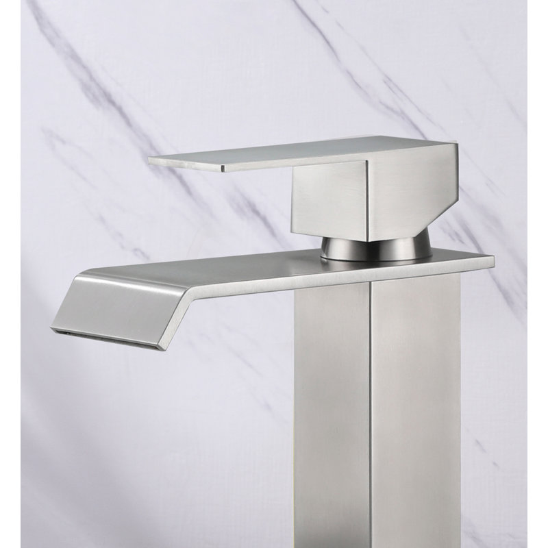 Single-Hole Single-handle Bathroom Faucet, Brushed Nickel