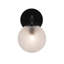 Prismatic 1-Light Wall Sconce - Black-1559796257
