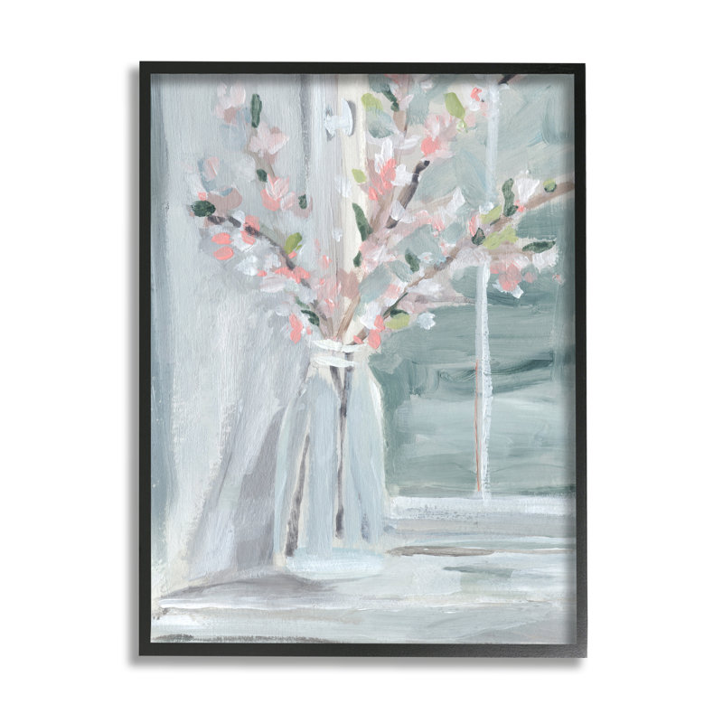 Contemporain, fenêtre, rebord de fenêtre, abstrait, nature morte, par Annie Warren, H 14 po x l 11 po