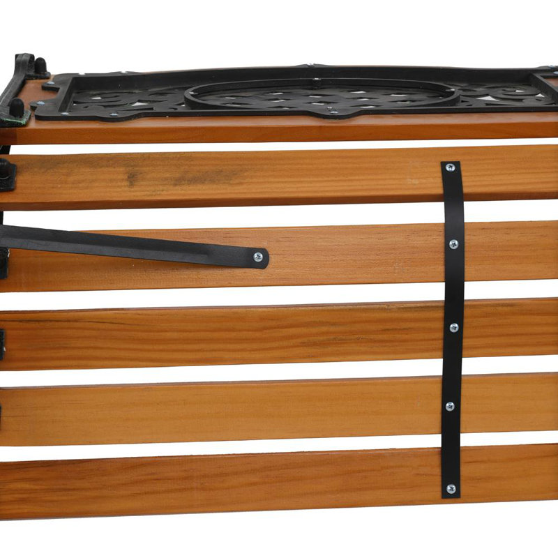 Ade Powder Coated Steel Outdoor Bench