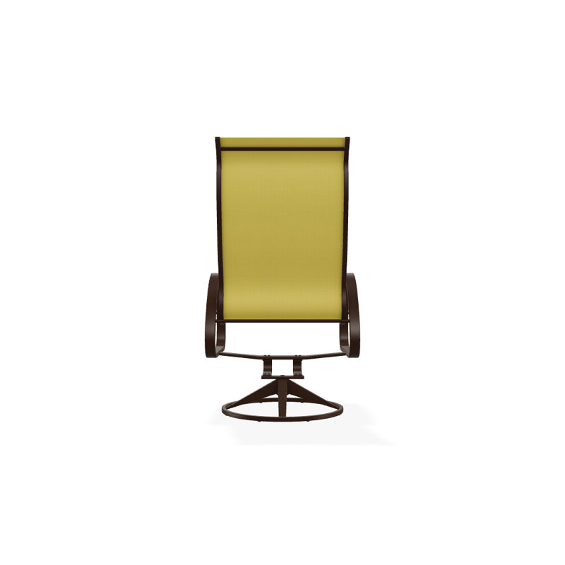 Aruba 1 Outdoor Dining Armchair, Yellow 43D, Textured Kona